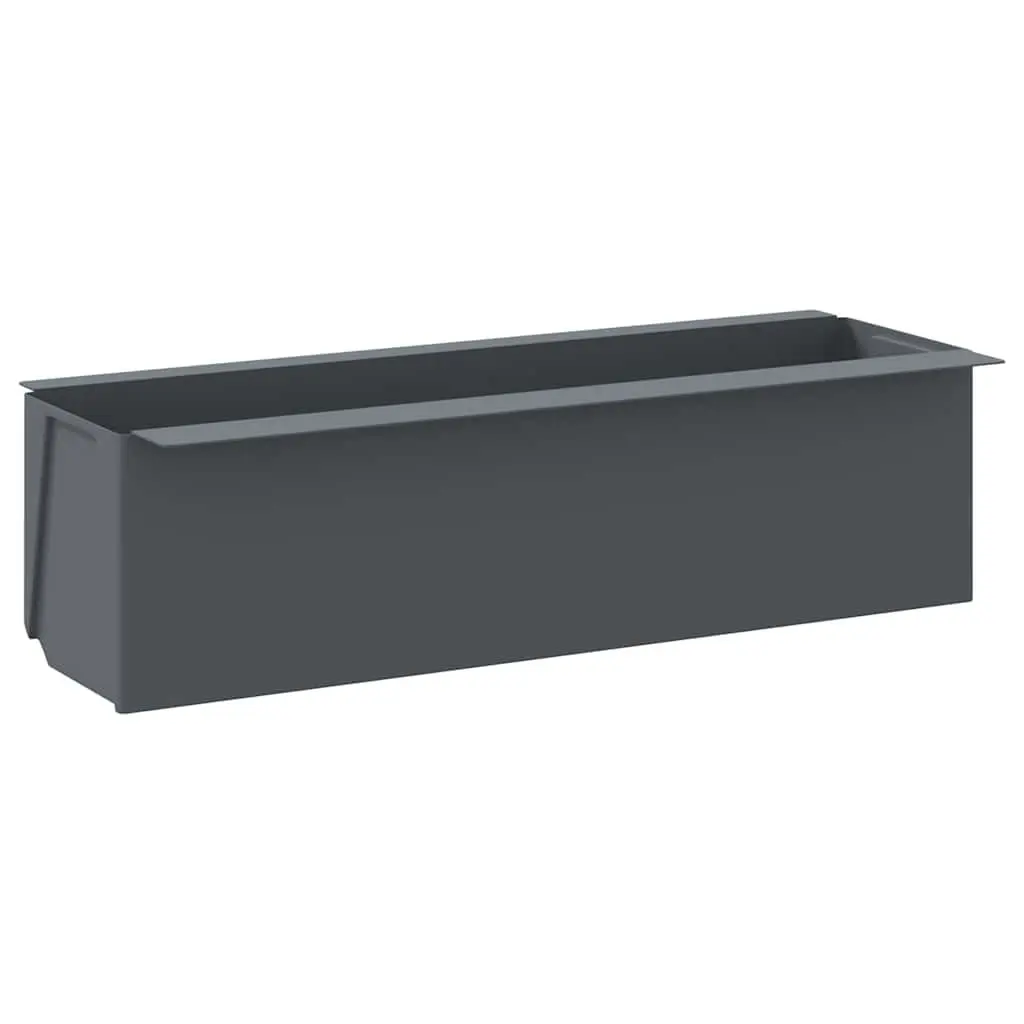Flower Boxes Planter Pots for Euro Pallets 36 x 13.5 x 9.5 cm Grey 12 Piece Garden Outdoor Indoor