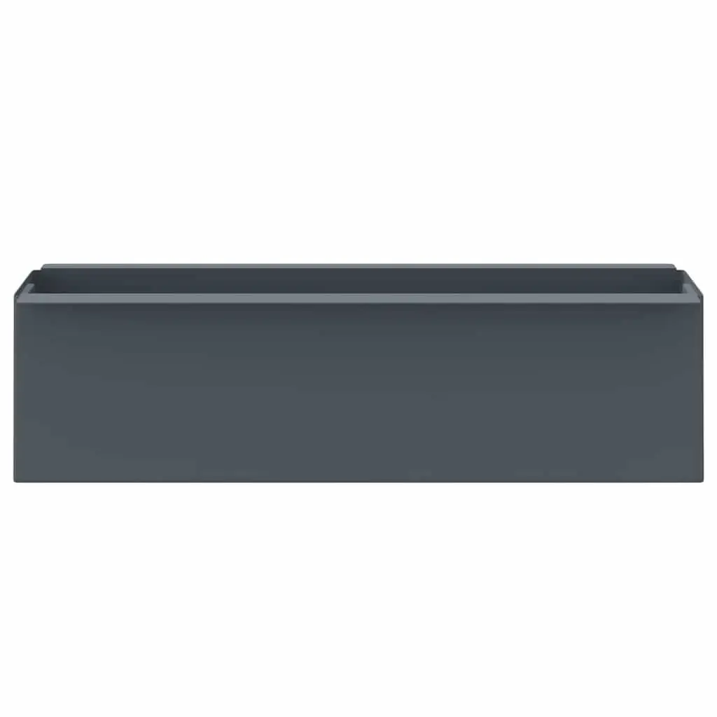 Flower Boxes Planter Pots for Euro Pallets 36 x 13.5 x 9.5 cm Grey 12 Piece Garden Outdoor Indoor