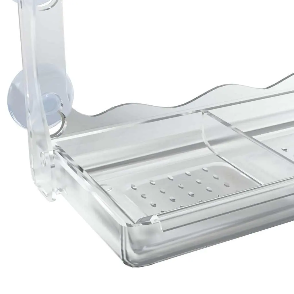 Window Bird Feeders Outdoor Feeding 30 x 12 x 15 cm Transparent Acrylic 2 Piece