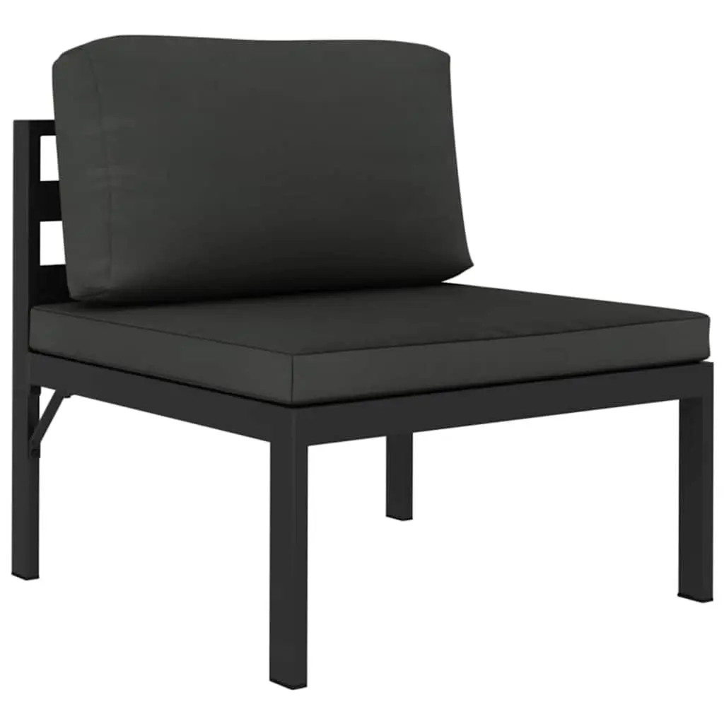 Garden Sofa Set Modular Outdoor Furniture 3 Piece Anthracite