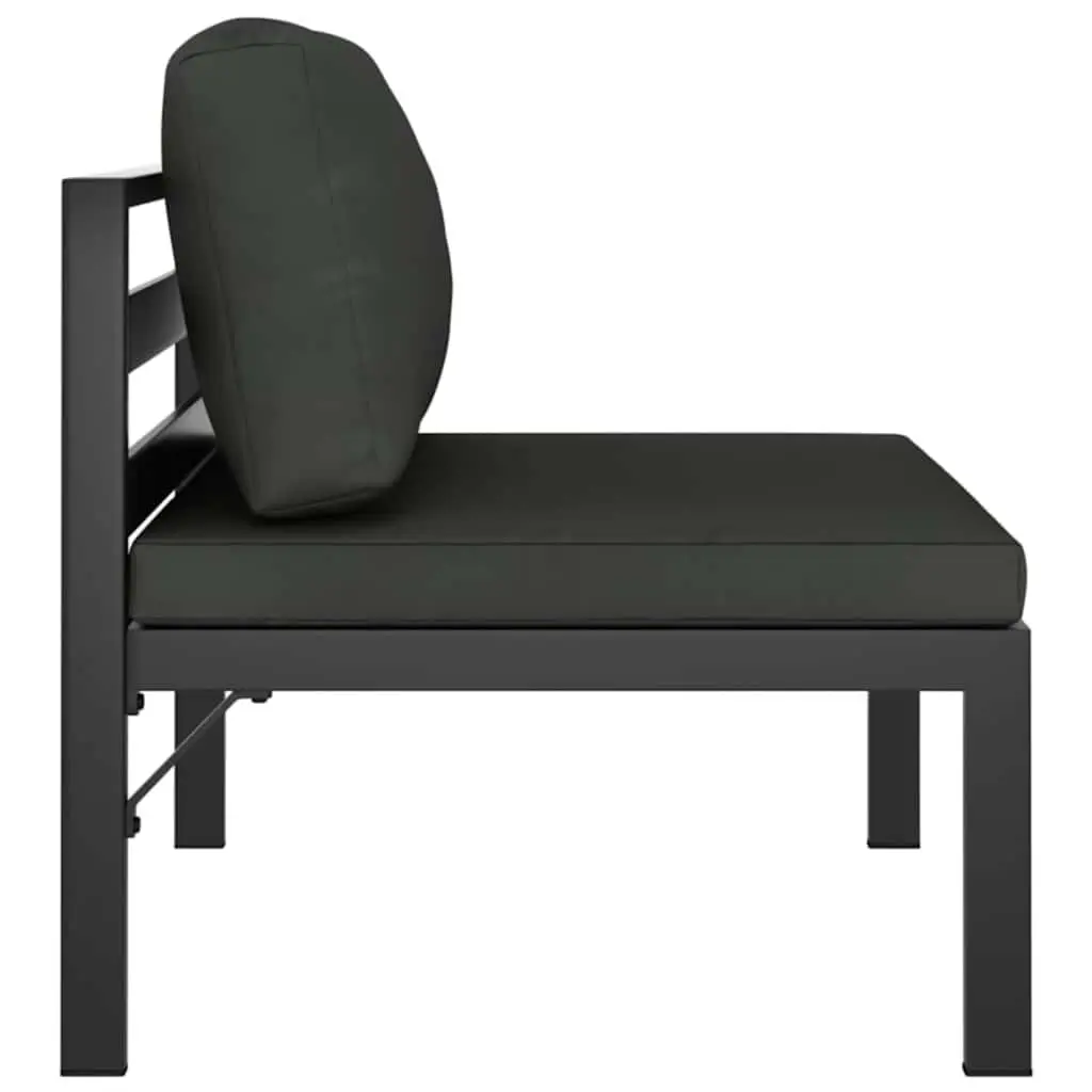 Garden Sofa Set Modular Outdoor Furniture 3 Piece Anthracite