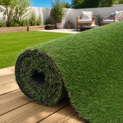 Reliable 20mm Artificial Grass Lawn 1x8m in Green