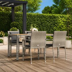 5 Piece Outdoor Dining Set with Comfort and Style