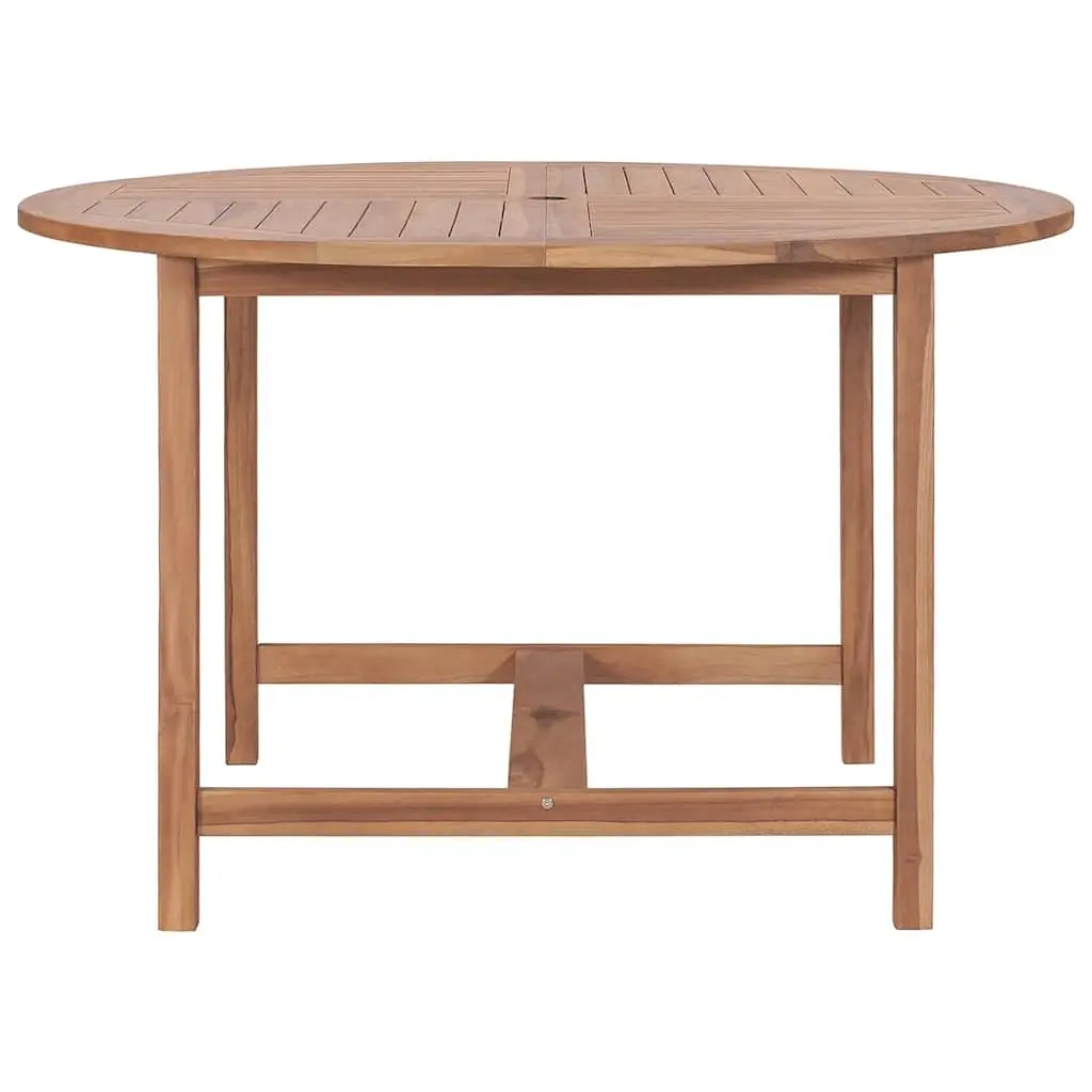 Solid Teak Round Dining Table Ø110cm for Outdoor Use