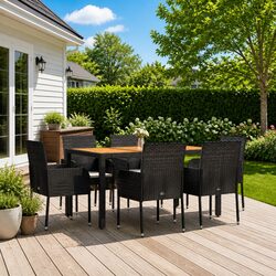 Reliable 7 Piece Outdoor Dining Set with Comfort