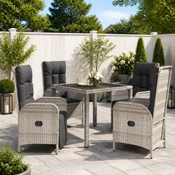 Reliable 5 Piece Outdoor Dining Set with Comfort Features