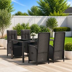 Practical 5-Piece Dining Set for Outdoor Enjoyment