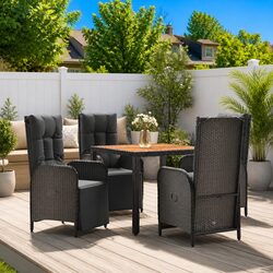 Quality 5 Piece Outdoor Dining Set with Comfort and Value