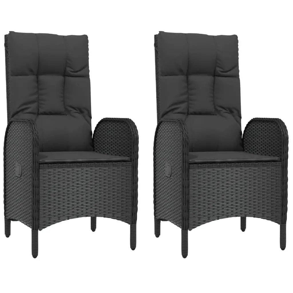 5-Piece Black Garden Dining Set