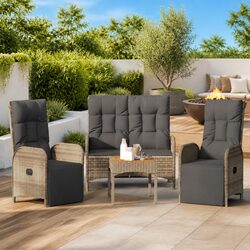 Reliable 3 Piece Outdoor Dining Set with Comfort Features