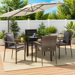 Reliable 5 Piece Garden Dining Set with Comfort and Style