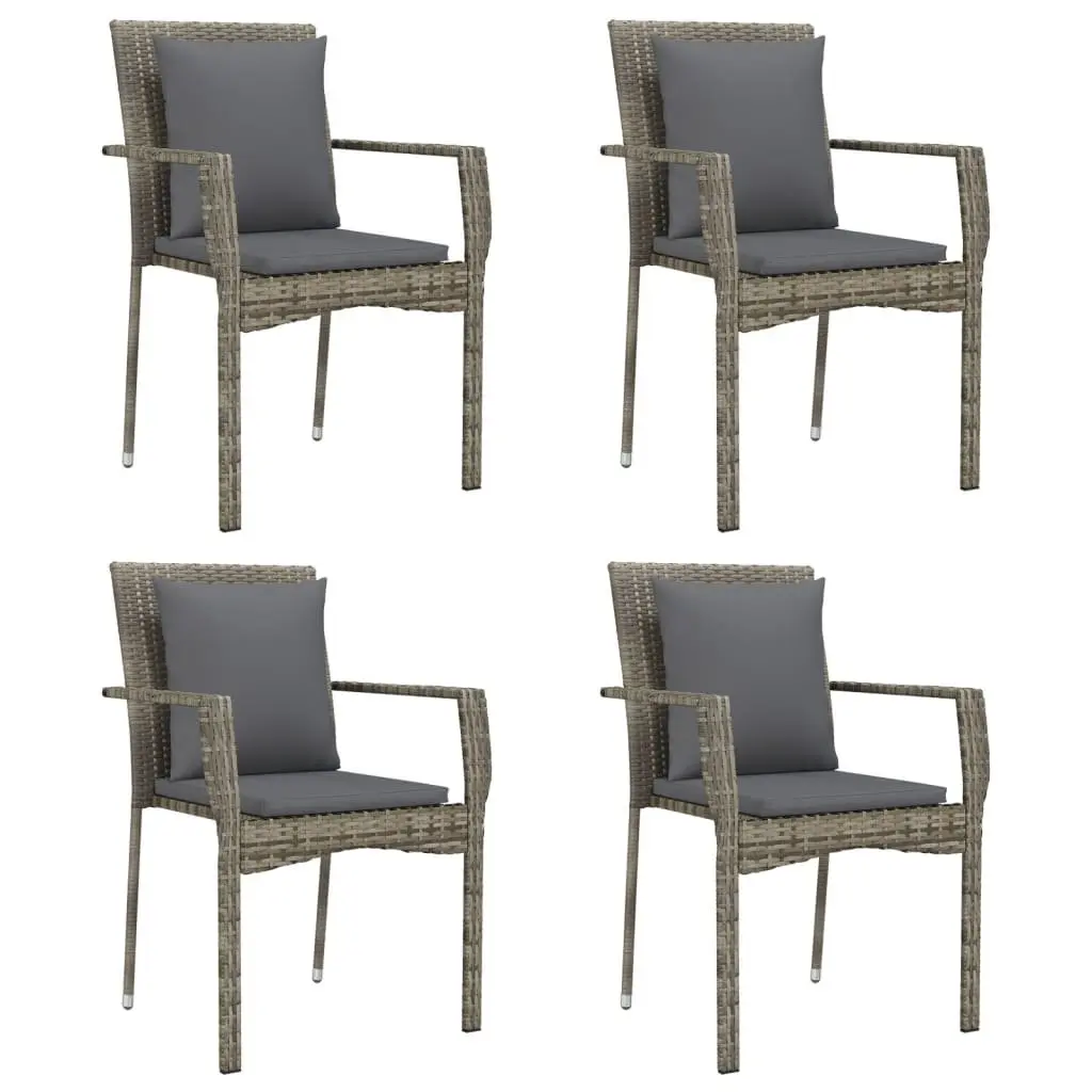 Garden Dining Set 5 Piece Patio Furniture Outdoor Table Chairs with Cushions