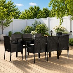 Comfortable 9 Piece Garden Dining Set with Great Value