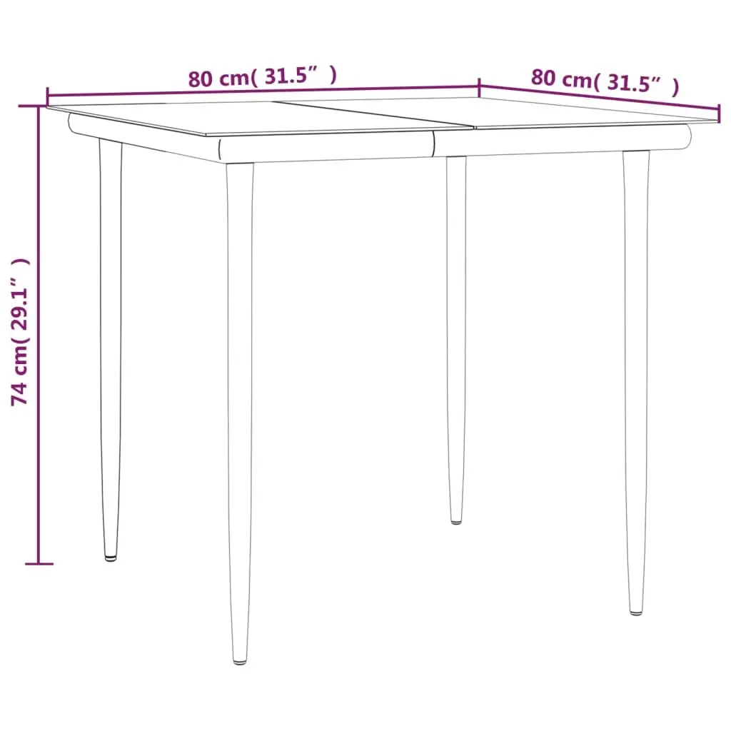 5 Piece Garden Dining Set