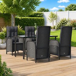 5-Piece Outdoor Dining Set: Stylish & Comfortable Seating