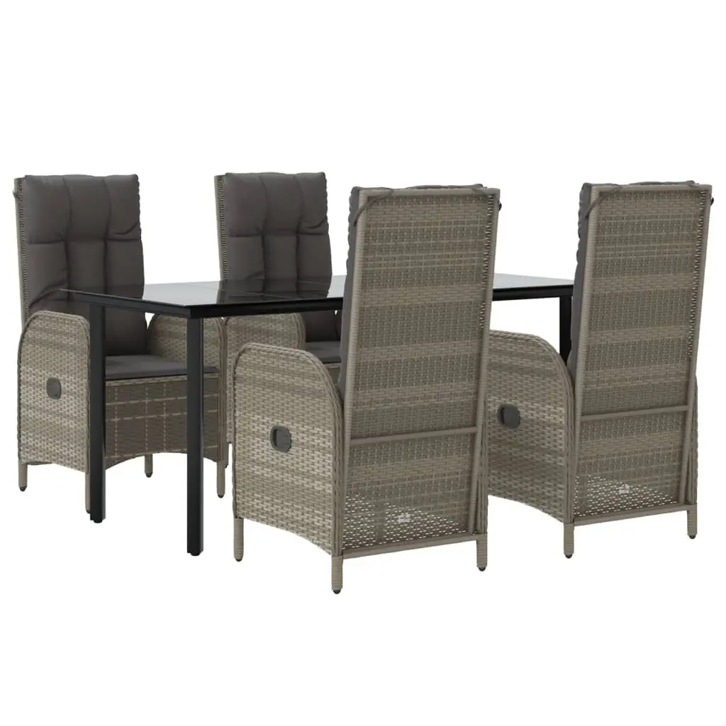 Grey 5-Piece Outdoor Dining Set