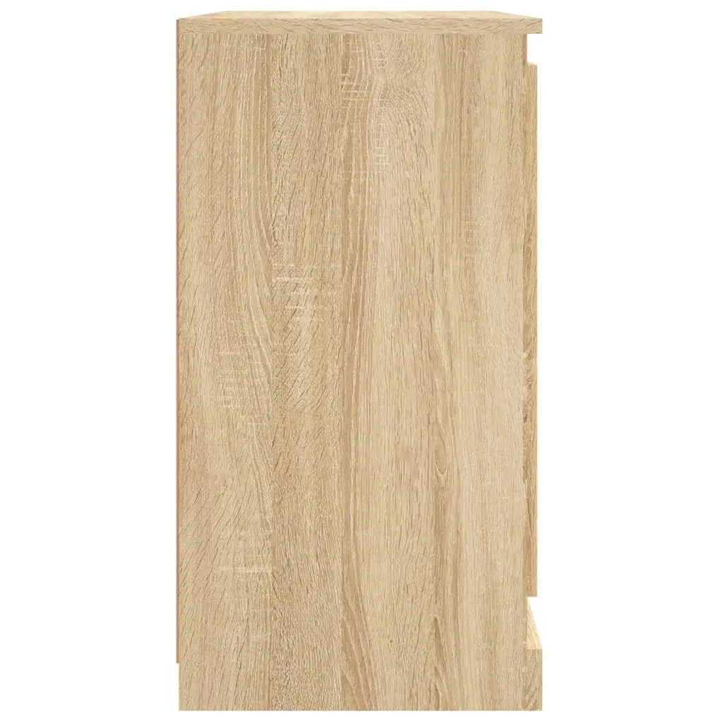 Sideboard Cabinet Storage Buffet 2 Piece Brown Engineered Wood