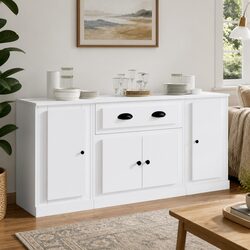 Reliable White Engineered Wood Sideboards for Your Home