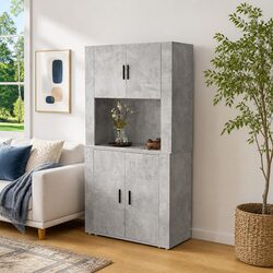 Practical Grey Highboard Sideboard for Storage Needs