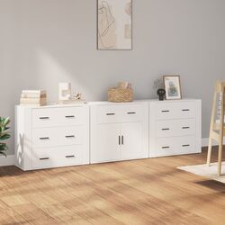 Affordable 3-Piece White Sideboards for Everyday Use