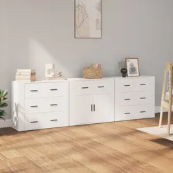 Affordable 3-Piece White Sideboards for Everyday Use