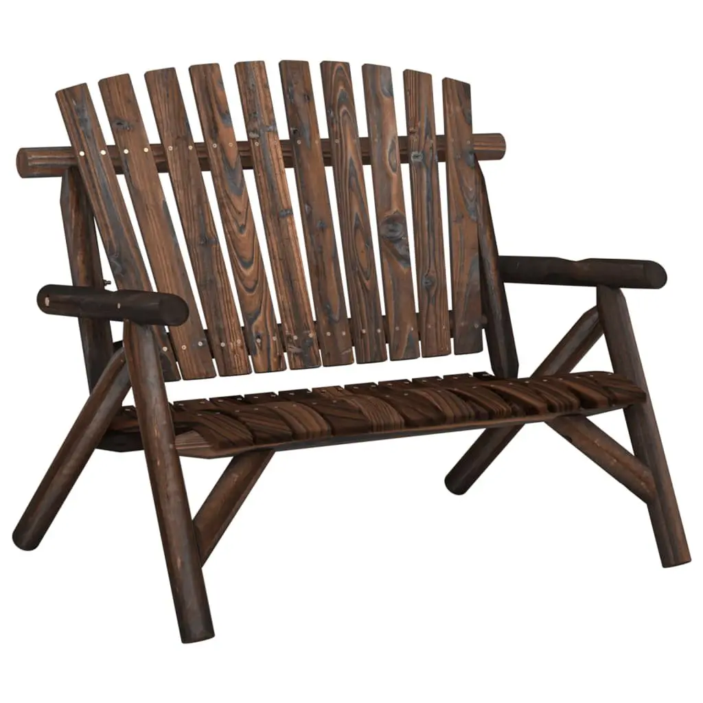 4 Piece Garden Lounge Set Outdoor Furniture Solid Wood Spruce Brown Chairs Bench Table