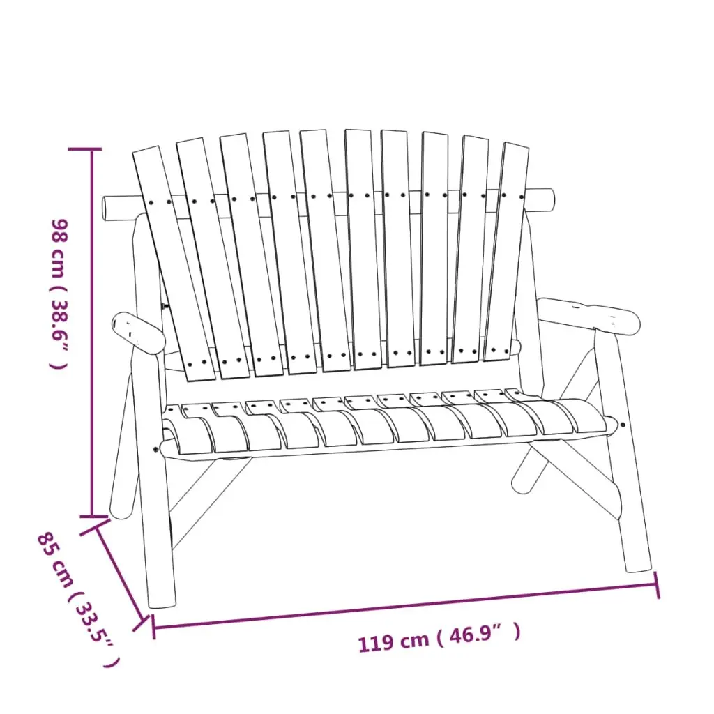 4 Piece Garden Lounge Set Outdoor Furniture Solid Wood Spruce Brown Chairs Bench Table