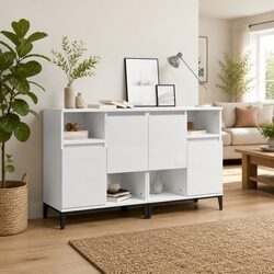 Reliable High Gloss White Sideboards with Ample Storage