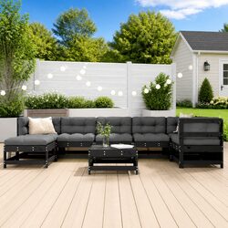 Comfortable and Practical 8 Piece Garden Lounge Set