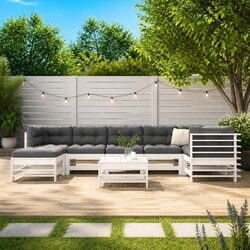 Warm and Welcoming 8-Piece Garden Lounge Set