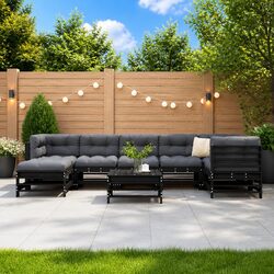 Practical and Comfortable 8 Piece Garden Lounge Set