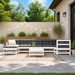 Practical and Comfortable 8-Piece Outdoor Lounge Set