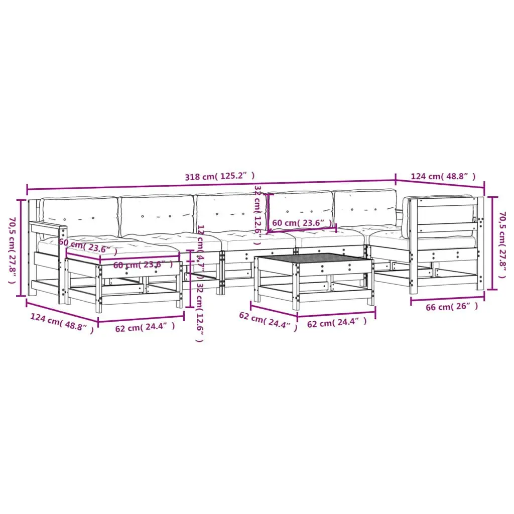 8-Piece Outdoor Lounge Set