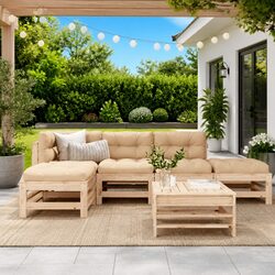 Comfortable 6 Piece Lounge Set for Outdoor Relaxation