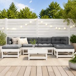 Warm and Practical 7 Piece Garden Lounge Set