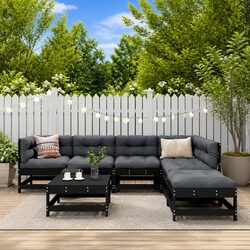 Comfortable and Stylish 7 Piece Garden Lounge Set