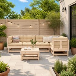 Value and Comfort with 6 Piece Garden Lounge Set