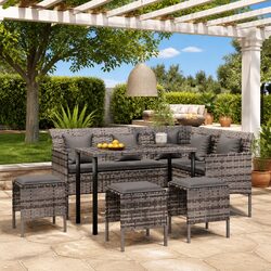 Comfortable and Value-Driven L-Shaped Outdoor Sofa Set