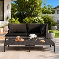 Reliable Grey Rattan Coffee Table for Gardens