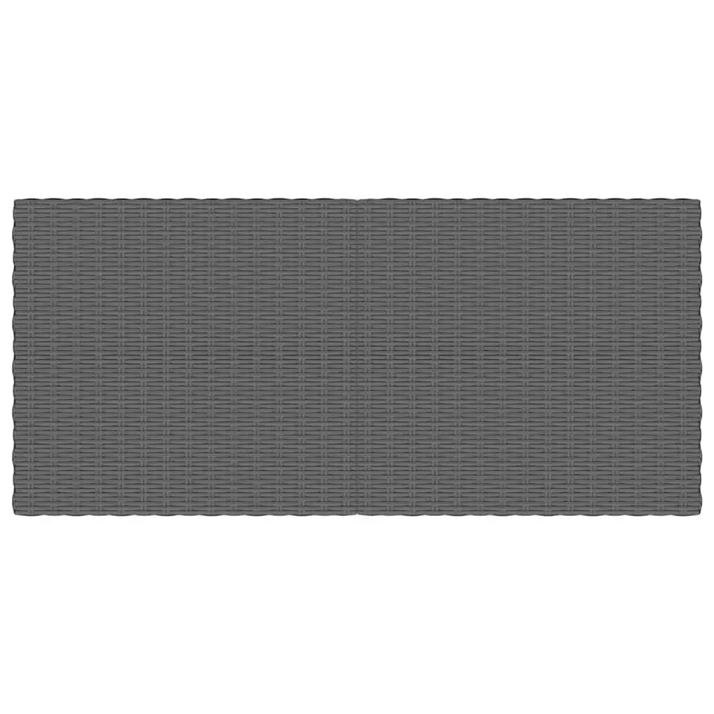 Garden Coffee Table Outdoor Patio Furniture Half Round Rattan Grey Modern Design