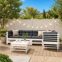 Comfortable 6-Piece Garden Lounge Set with Practical Design