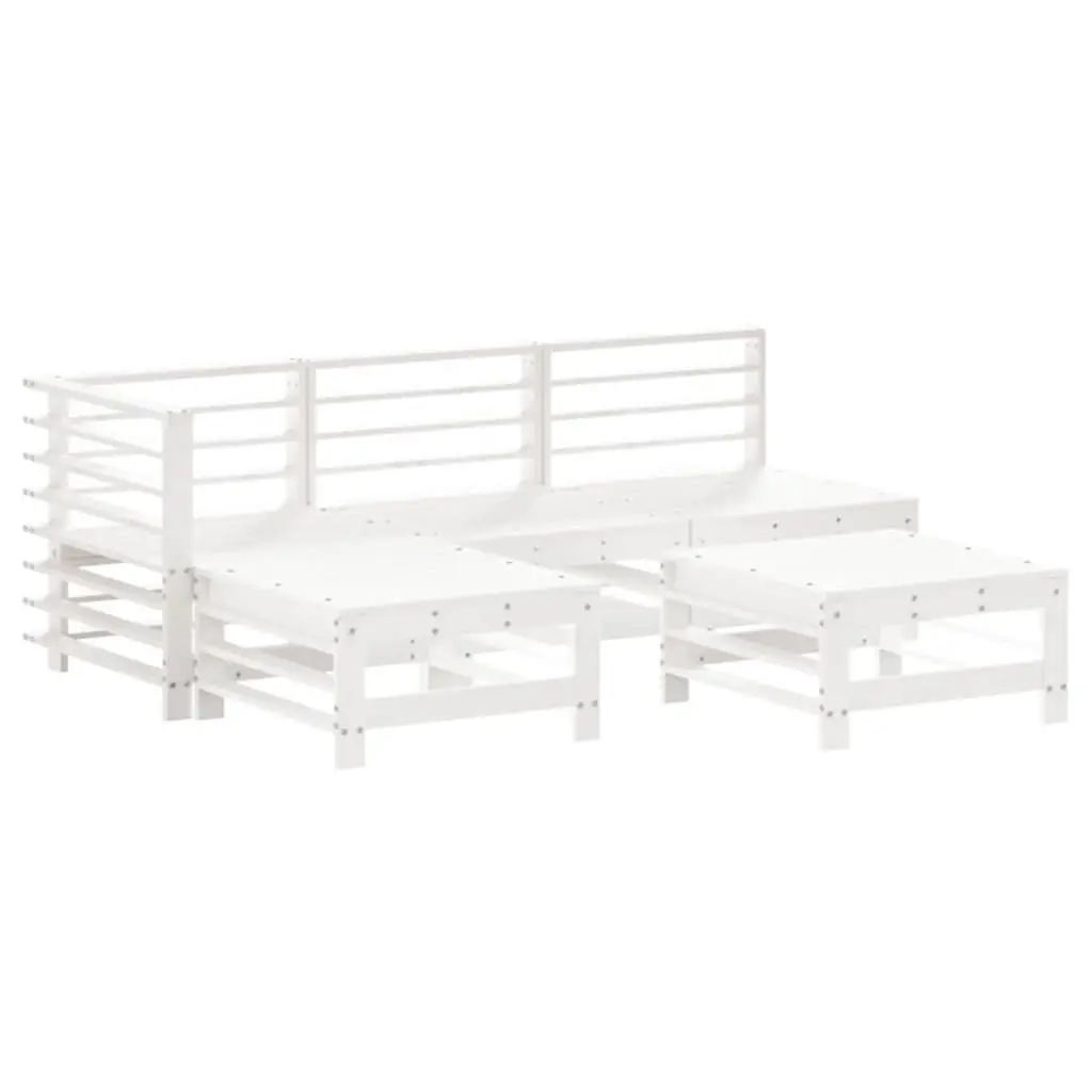 5 Piece Outdoor Lounge Set with Cushions