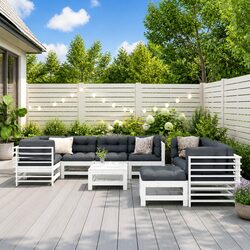 Comfortable and Reliable 10-Piece Garden Lounge Set
