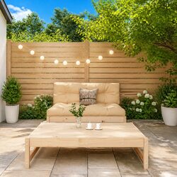 Comfortable Garden Lounge Set - Solid Wood Design