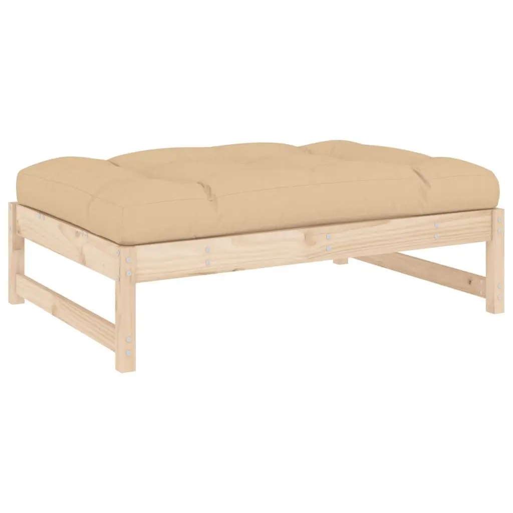 5 Piece Wooden Lounge Set for Outdoor Comfort