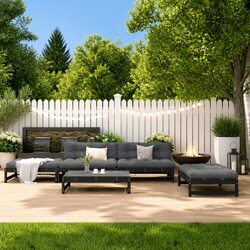 Comfortable Wooden Lounge Set for Outdoor Spaces