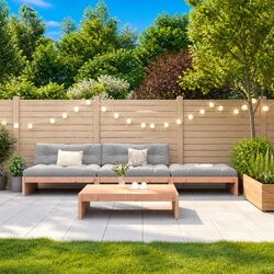 Comfortable and Practical Wooden Lounge Set