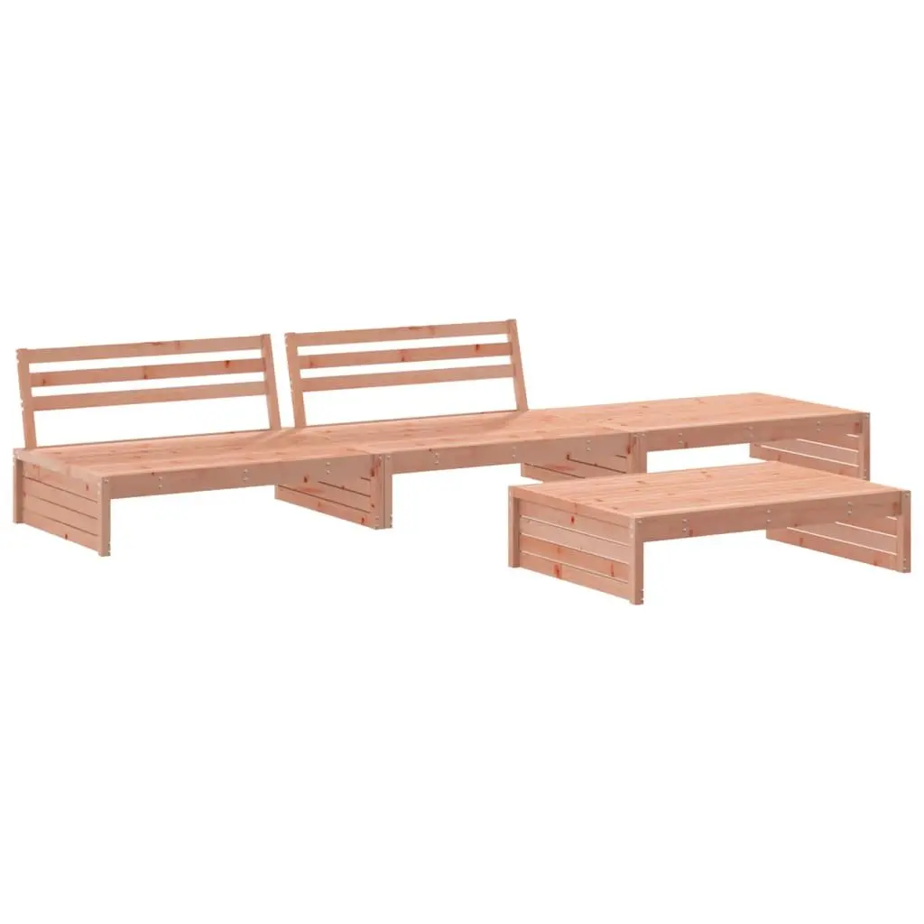 Garden Lounge Set 4 Piece Outdoor Furniture with Cushions Wooden Seating Patio