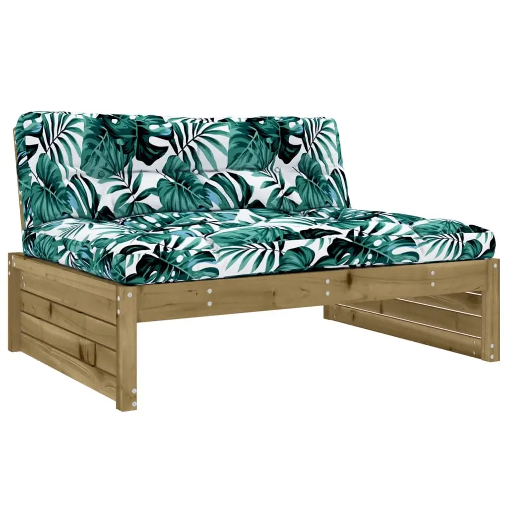 Garden Lounge Set 4 Piece Outdoor Furniture Patio Sofa with Cushions Wood
