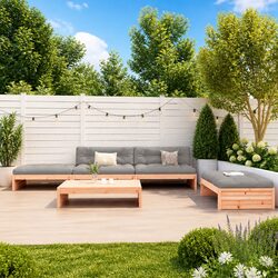 Reliable 5 Piece Solid Wood Garden Lounge Set